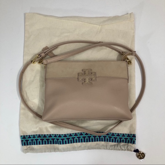 Tory Burch Handbags - Tory Burch Stacked T Blush/Beige Crossbody